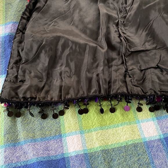 Vintage 60s beaded vest Embellished with sequins. 100% Wiool Must see Video - Picture 7 of 16